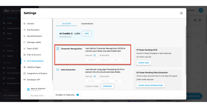 How to Use Fax OCR on iFax