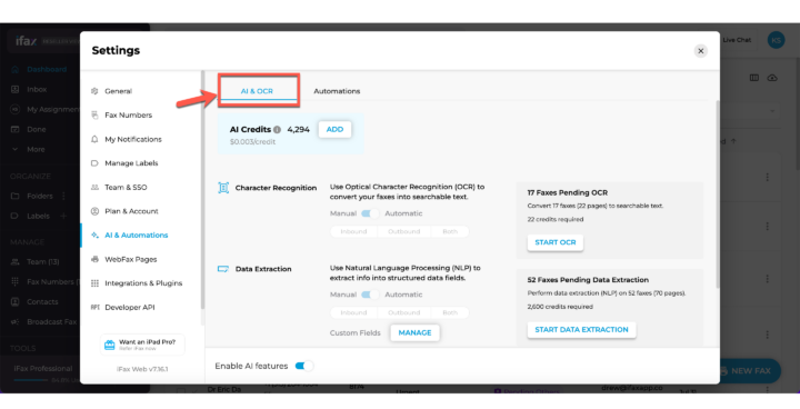 How to Use Fax OCR on iFax