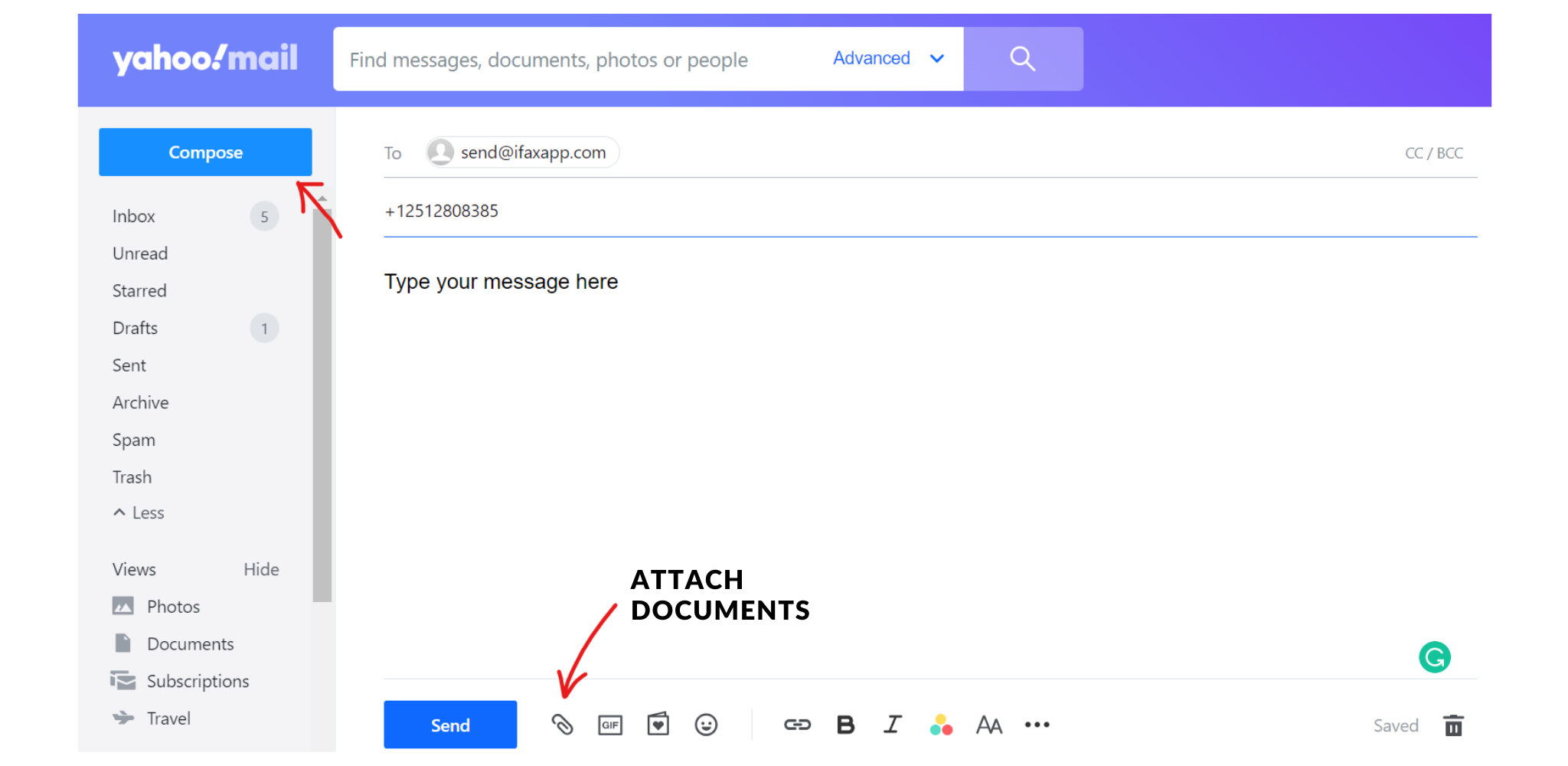 How to Send an Attachment With Yahoo Mail