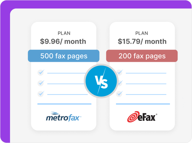 metrofax vs efax