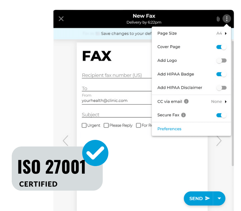 ISO 27001 Certified Fax _hero1