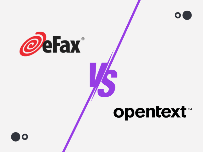 eFax vs OpenText