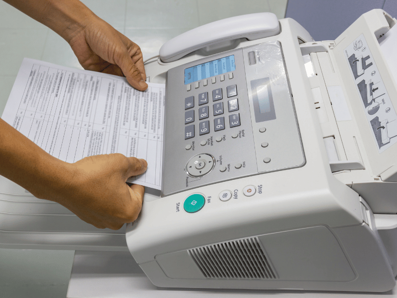 use of fax machine