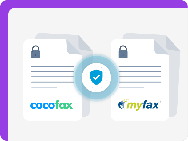 CocoFax and MyFax are secure fax solutions