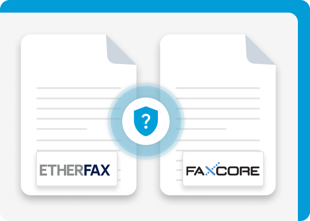 FaxCore and EtherFAX security