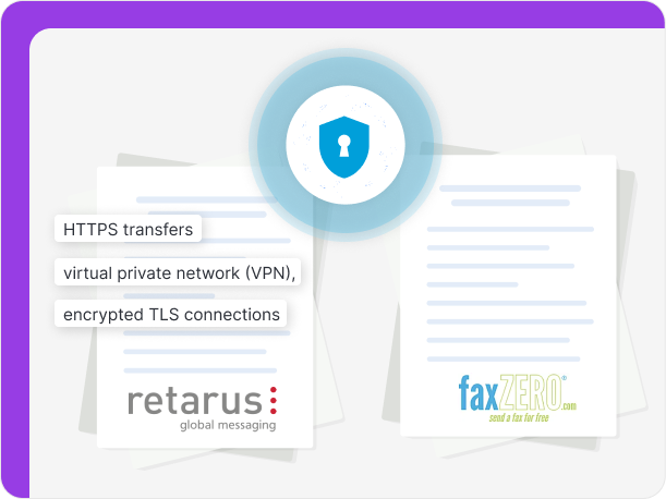 Retarus is more secure than FaxZero