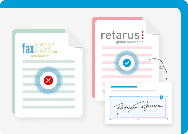 Retarus offers eSigning unlike FaxZero