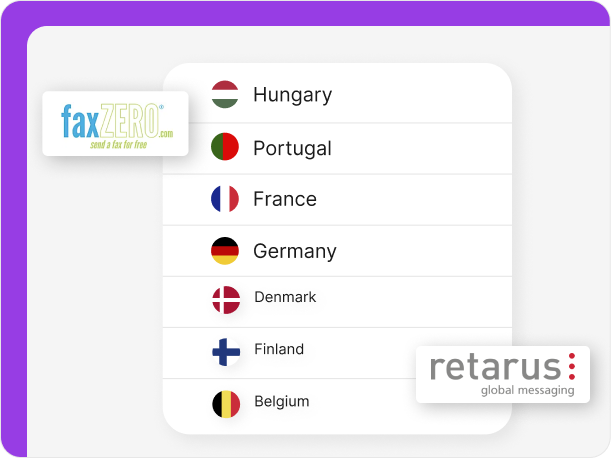 Retarus supports fax numbers and porting unlike FaxZero