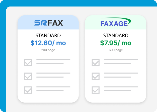 Faxage vs SRFax