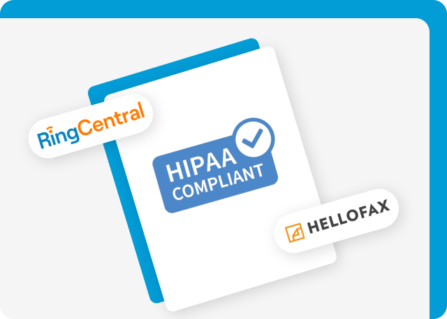 RingCentral and HelloFax are HIPAA compliant