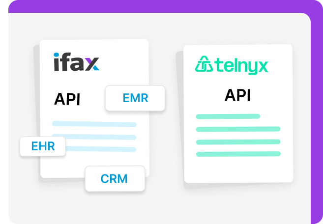 iFax API is easy to integrate with EHR and EMR systems