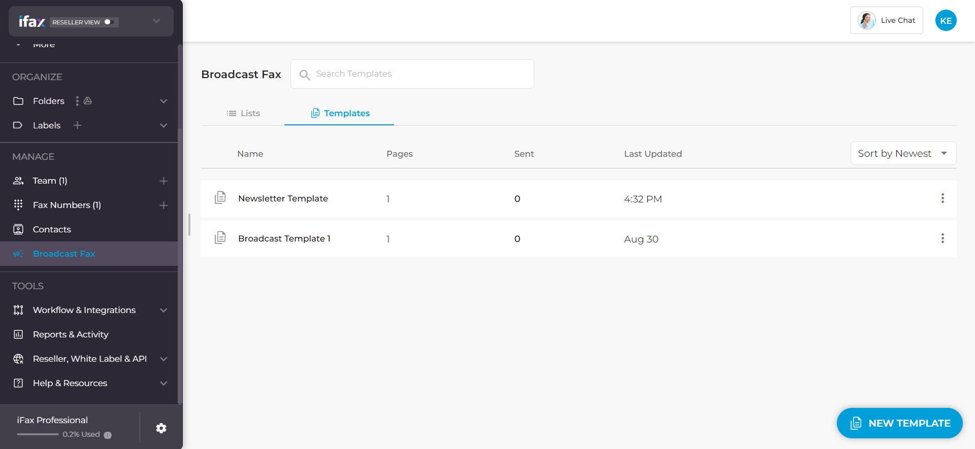 Broadcast Fax Templates for Quick and Efficient Outreach