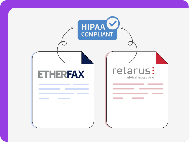 etherFAX vs Retarus services comply with HIPAA?