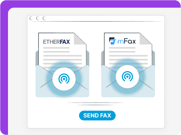 Both mFax and ETHERFAX provide fax broadcasting features.