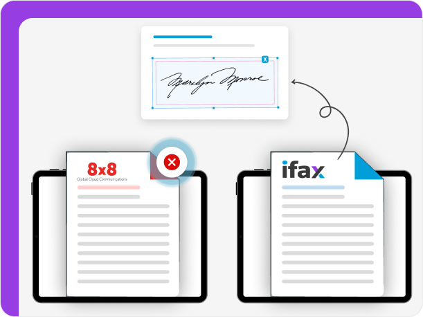 iFax is a better 8x8 alternative for eSigning