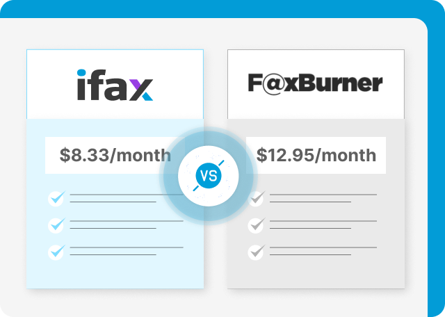 iFax offers cheaper price per page than Faxburner