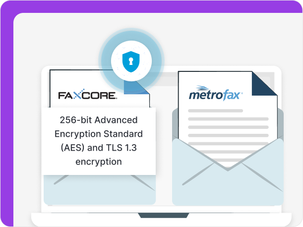 FaxCore is more secure than MetroFax