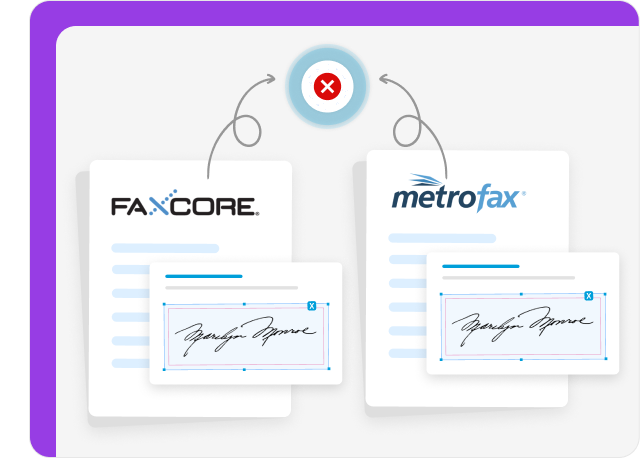 FaxCore and MetroFax lack eSigning capabilities