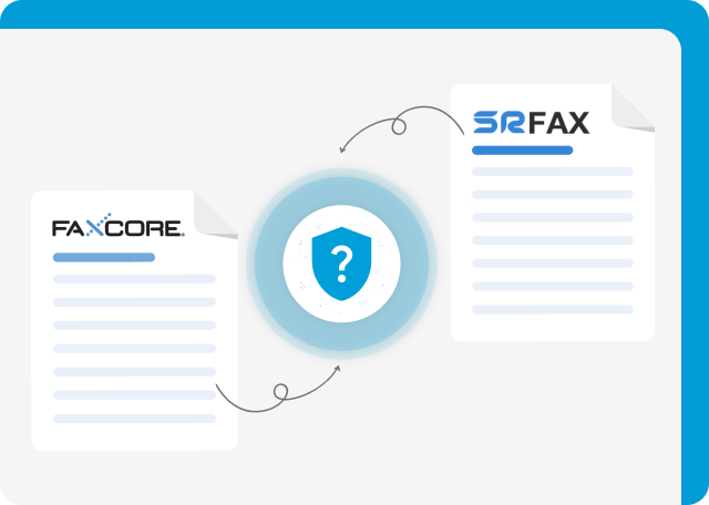 SRFax and FaxCore are both secure options