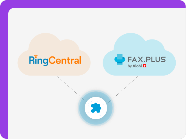 RingCentral and Fax.Plus have APIs for integration