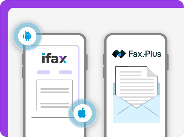 Mobile fax available via iFax