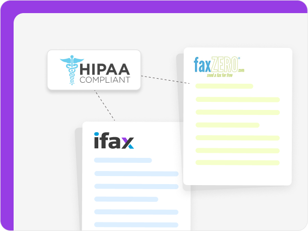 iFax is HIPAA compliant, unlike FaxZero