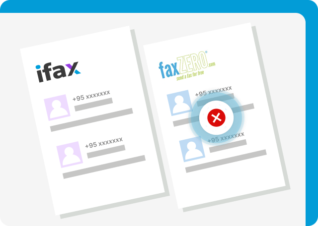 Get free fax numbers with iFax