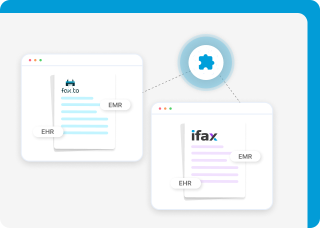 iFax supports robust EMR and EHR integrations