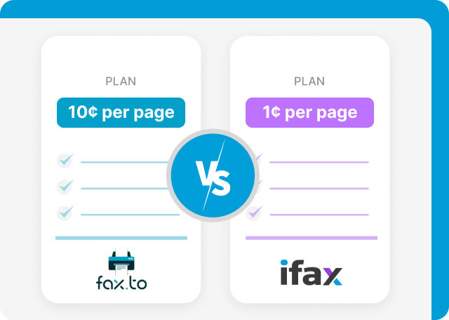 iFax offers more predictable pricing than Fax.to