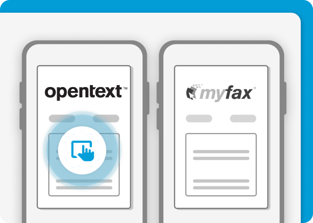 OpenText has a simpler interface than MyFax