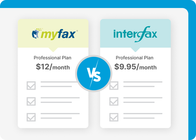 MyFax vs Interfax pricing