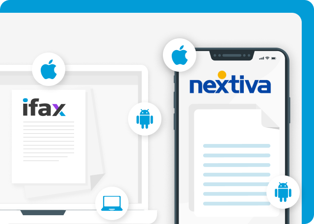 iFax has dedicated mobile apps unlike Nextiva