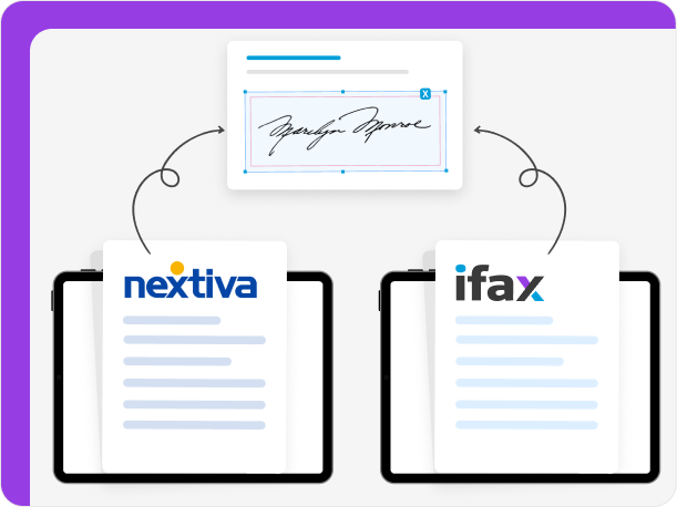 Easily sign fax documents with iFax and Nextiva