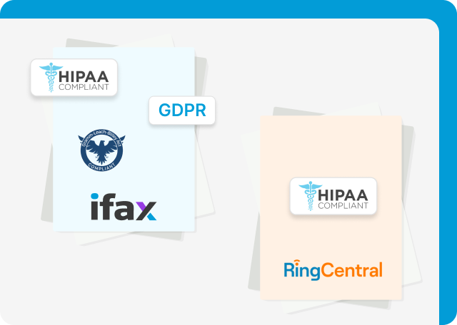 iFax is GDPR and HIPAA compliant