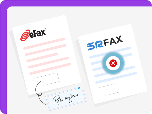 eFax is a better SRFax alternative for eSignatures