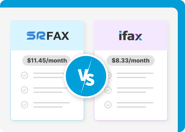 SRFax vs iFax pricing