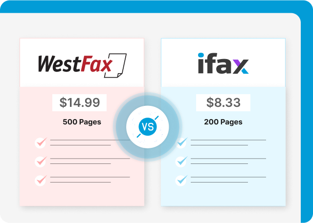 iFax vs Westfax pricing