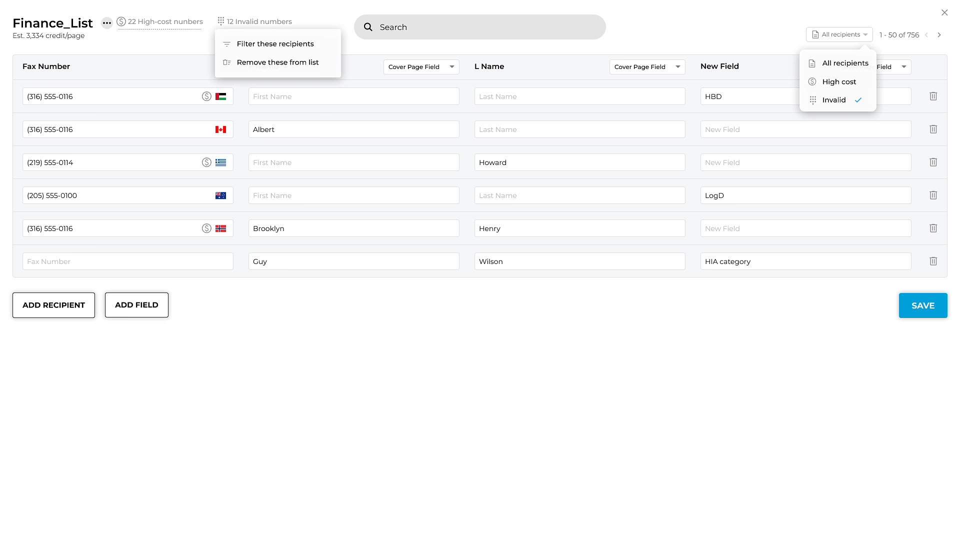 Improved Fax Broadcasting: Easily Find and Remove Duplicates