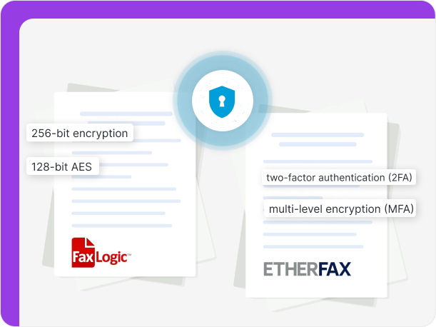 FaxLogic and ETHERFAX are secure