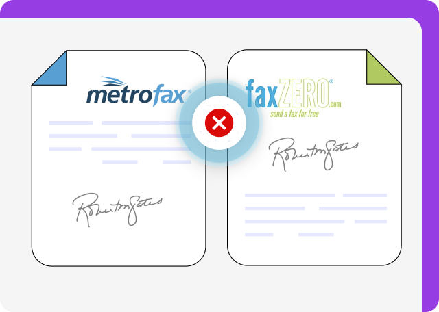 MetroFax and FaxZero lack eSigning capabilities