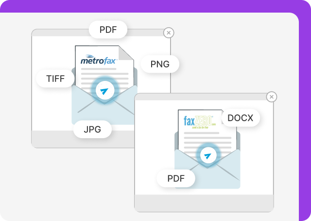 MetroFax supports more file format