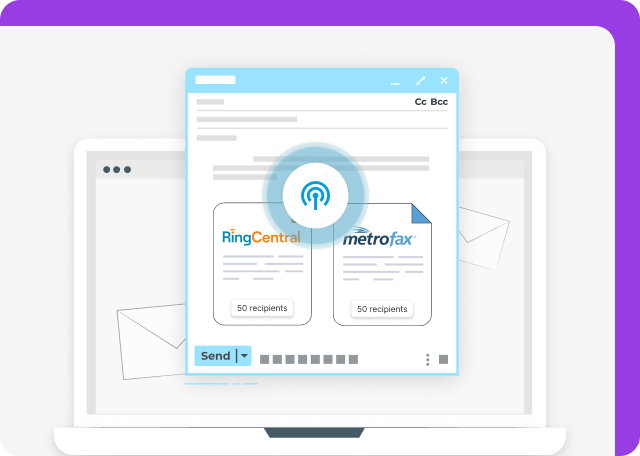 MetroFax has limited fax broadcasting feature unlike RingCentral