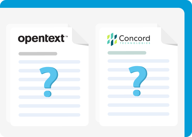 Choosing between Opentext and Concord