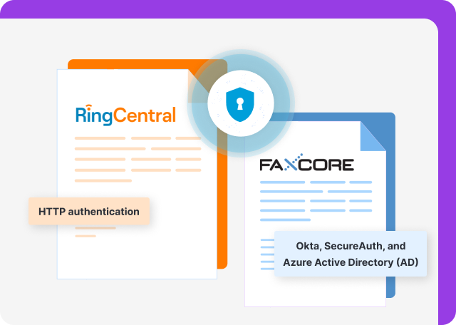 FaxCore and RingCentral are secure