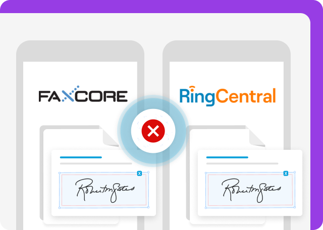 FaxCore and RingCentral don't offer eSignatures