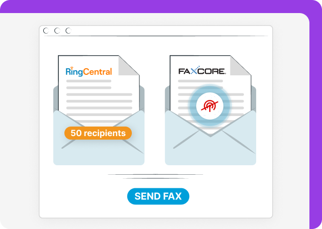 RingCentral is a better FaxCore alternative for fax broadcasting