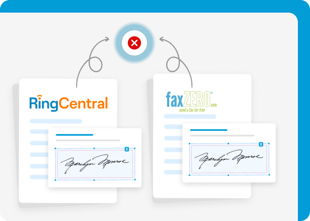 FaxZero and RingCentral lack eSigning capabilities