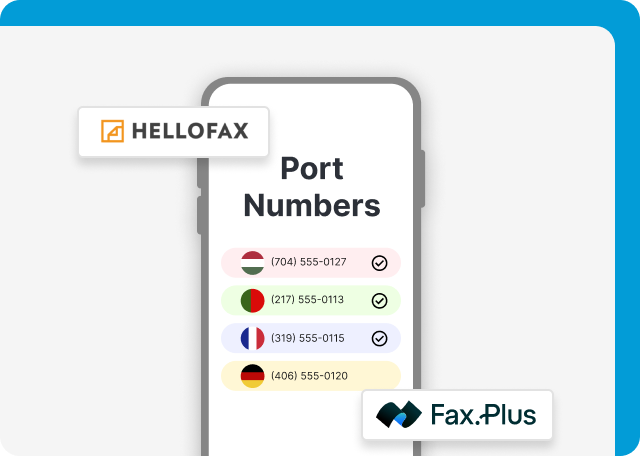 FaxPlus and HelloFax provide fax numbers