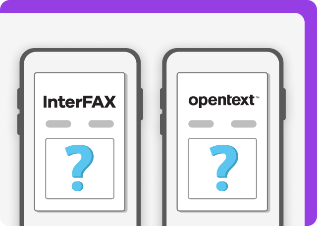 Does Interfax and OpenText offer mobile solutions