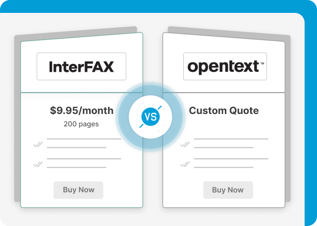 OpenText vs Interfax pricing